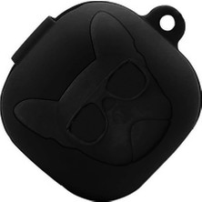 CoverZone Samsung Galaxy Buds Pro ile Uyumlu Karakter Görünümlü Cartoon Kılıf Blak Dog