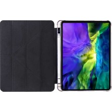 Ivoomi Samsung Galaxy Tab S6 Lite Sm P610 10.4" Kılıf Kalem Bölmeli Tri Folding Smart Standlı Pu Deri Arkası Yumuşak 360 Tam Koruma Ivoomi