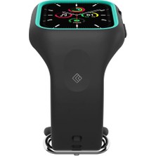 Spigen Caseology Apple Watch 41mm/40mm (Seri 9/8/7/6/SE/SE2/5/4) Kılıf Nano Pop Prune Charcoal - ACS02085