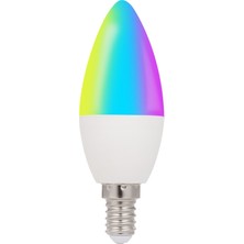 Romantik Balon Wifi Akıllı Ampul Rgb+W+C LED Mum Ampul 5 W E14 (Yurt Dışından)