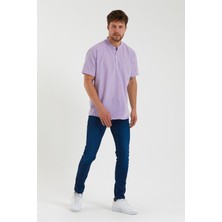 Terapi Men Erkek Hakim Yaka Yarım Patlı Ekoseli Kısa Kollu Slim Fit Gömlek Sg-K 21Y-4300602-1
