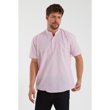 Terapi Men Erkek Hakim Yaka Yarım Patlı Ekoseli Kısa Kollu Slim Fit Gömlek Sg-K 21Y-4300602-1