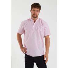 Terapi Men Erkek Hakim Yaka Yarım Patlı Ekoseli Kısa Kollu Slim Fit Gömlek Sg-K 21Y-4300602-1