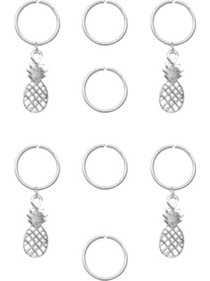 Pineapple Gümüş Saç Küpesi
