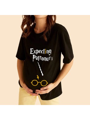 Tüşört Hamileler Için Oversize Haryy Potter Tasarım Tişört