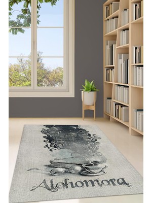 Homshtag Alohomora Dokuma Tabanlı Yıkanabilir Kaymaz Harry Potter Film Halısı