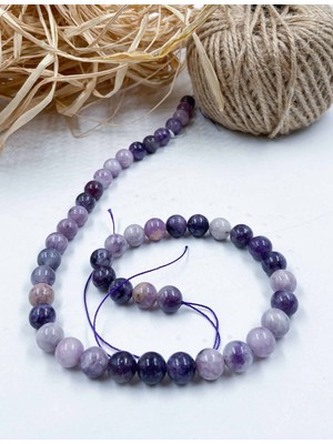 Mucize Taş Sugilit Küre Kesim 8 mm Doğal Taş Dizi