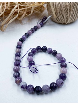 Mucize Taş Sugilit Küre Kesim 10 mm Doğal Taş Dizi