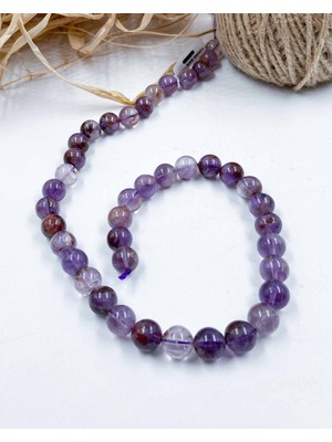 Mucize Taş Lodolite Ametrin Küre Kesim 10 mm Doğal Taş Dizi