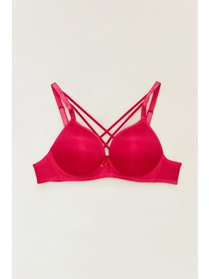 FullaModa Destekli Çapraz Telli Sütyen