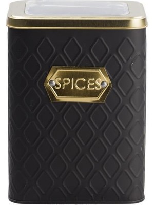 sembol Siyah Altın Kavanoz 18CM