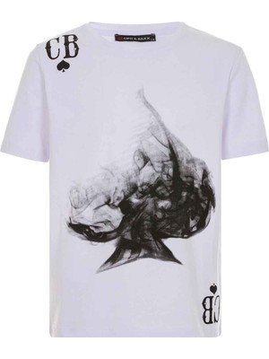 Cipo & Baxx BT110 Beyaz Maça Çocuk Tişört