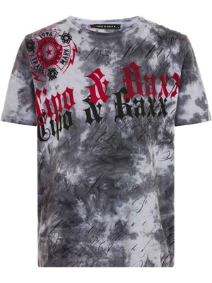 Cipo & Baxx BT105 Desenli Antrasit Çocuk Tişört