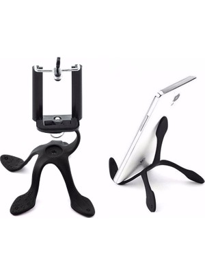 5 Ayaklı Portatif Gekko Tripod Telefon Tutucu