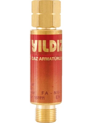 Yıldız Gaz Armatürleri Yıldız Alev Emniyet Valfi 1130 (Basınç Düşürücü Için Yanıcı Gaz)