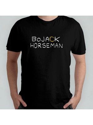 Pixxa Bojack Horseman %100 Pamuklu Bisiklet Yaka T-Shirt Model - 1