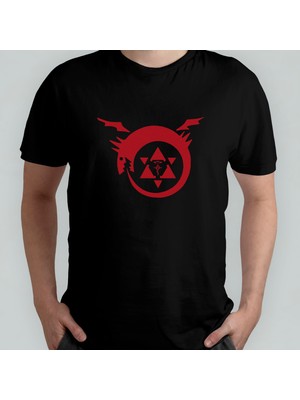 Pixxa Fullmetal Alchemist %100 Pamuklu Bisiklet Yaka T-Shirt Model - 3