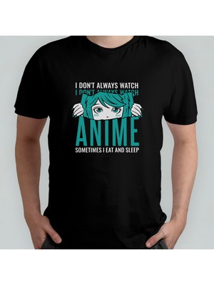 Pixxa Anime %100 Pamuklu Bisiklet Yaka T-Shirt Model - 12