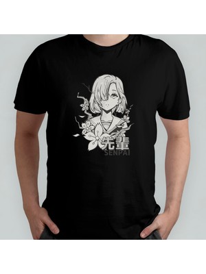 Pixxa Anime %100 Pamuklu Bisiklet Yaka T-Shirt Model - 19