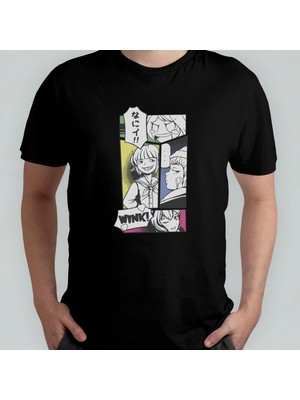 Pixxa Anime %100 Pamuklu Bisiklet Yaka T-Shirt Model - 22