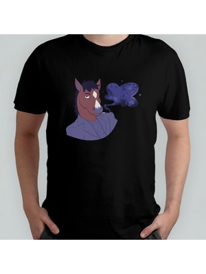 Pixxa Bojack Horseman %100 Pamuklu Bisiklet Yaka T-Shirt Model - 2