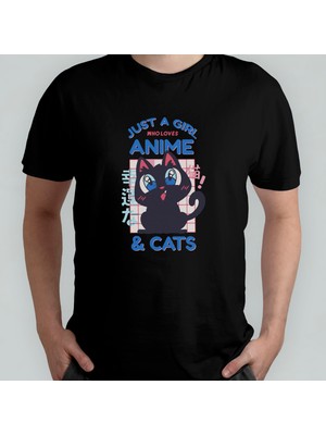 Pixxa Anime %100 Pamuklu Bisiklet Yaka T-Shirt Model - 17