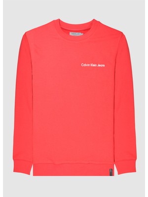 Calvin Klein Jeans Erkek Bisiklet Yaka Sweatshirt U006382