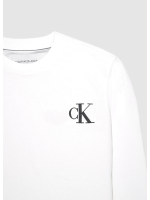 Calvin Klein Jeans Erkek Bisiklet Yaka Sweatshirt U006388