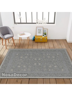 Nesa Decor Modern Desenli Halı Salon Mutfak ve Yolluk Halısı Dijital Baskı Makinede Yıkanabilir Yumuşak Dokulu