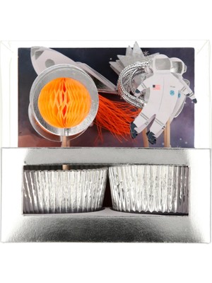 Meri Meri - Space Cupcake Kit - Uzay Cupcake Kiti -24LÜ