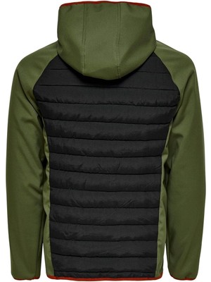 Only & Sons Erkek Mont Siyah-Yeşil 22020944 Onsandrew Softshell Jacket Otw