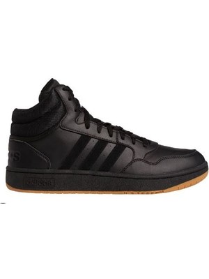 adidas Hoops 3.0 Mid Erkek Siyah Günlük Ayakkabı GY4745 E-485