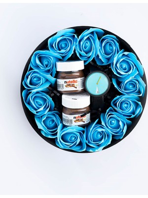 Watchofroyal Round Blue Rose And Chocolate