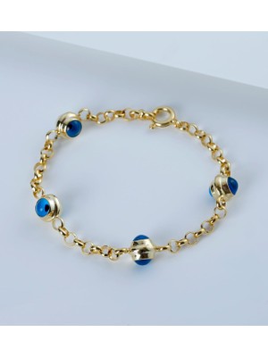 Muhteşem Silver 925 Ayar Gümüş Göz Nazarlı Bileklik