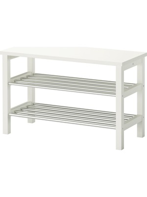 IKEA Tjusig Bank ve Ayakkabılık Beyaz, 81 x 50 cm