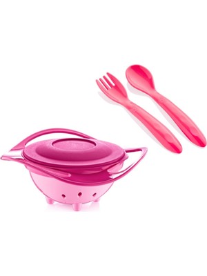 Babyjem Dökülmeyen Tabak & Mama Kaşık Çatal Takımı