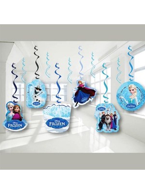 Hayaller Dükkanı 6 Lı Tavan Süsü Frozen Sarkıt Süs Kağıt