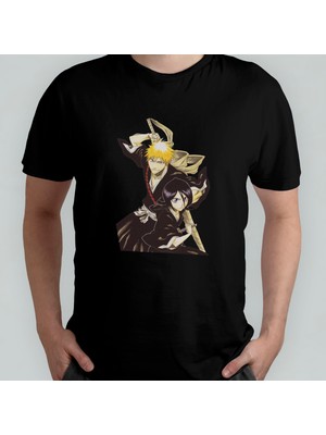 Pixxa Bleach %100 Pamuklu Bisiklet Yaka T-Shirt Model - 2