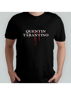Pixxa Quentin Tarantino %100 Pamuklu Bisiklet Yaka T-Shirt Model - 2