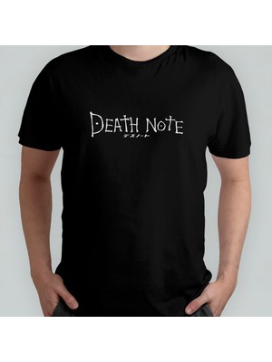 Pixxa Death Note %100 Pamuklu Bisiklet Yaka T-Shirt Model - 1