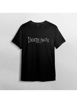 Pixxa Death Note %100 Pamuklu Bisiklet Yaka T-Shirt Model - 1