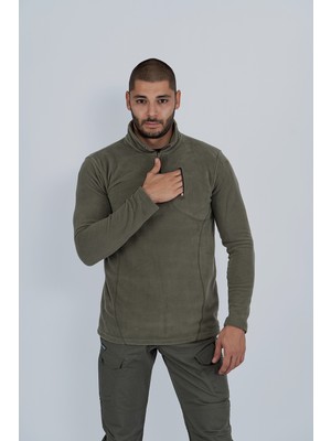 BİKATEX taktik yarım fermuarlı sweatshirt polar anti pilling fit dik yaka polar-903