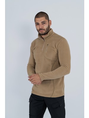 BİKATEX taktik yarım fermuarlı sweatshirt polar anti pilling fit dik yaka polar-903
