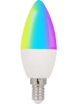 Romantik Balon Wifi Akıllı Ampul Rgb+W+C LED Mum Ampul 5 W E14 (Yurt Dışından)