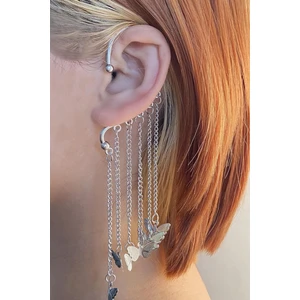 New Obsessions Kulak Deliği Gerektirmeyen Kelebek Ear-Cuff Küpe