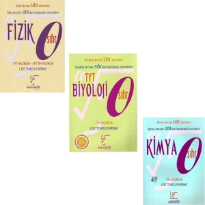 Karekök Yayıncılık Fizik Sıfır Kimya Sıfır Biyoloji Sıfır 3'lü Set