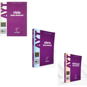 Karekök Yayıncılık AYT Fizik Kimya Biyoloji Soru Bankası 3 Kitap Set