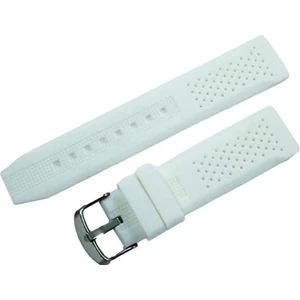 Lacost Model Silikon Saat Kordonu Beyaz 18MM Slikon Saat Kayışı