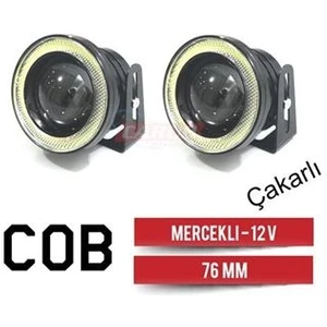 Sis Lambası Mercekli Çakarlı 12V C.o.b 76MM