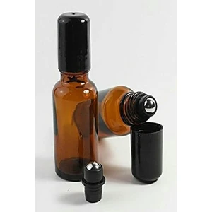 5 Adet 50 ml Amber Roll On Cam Şişe
